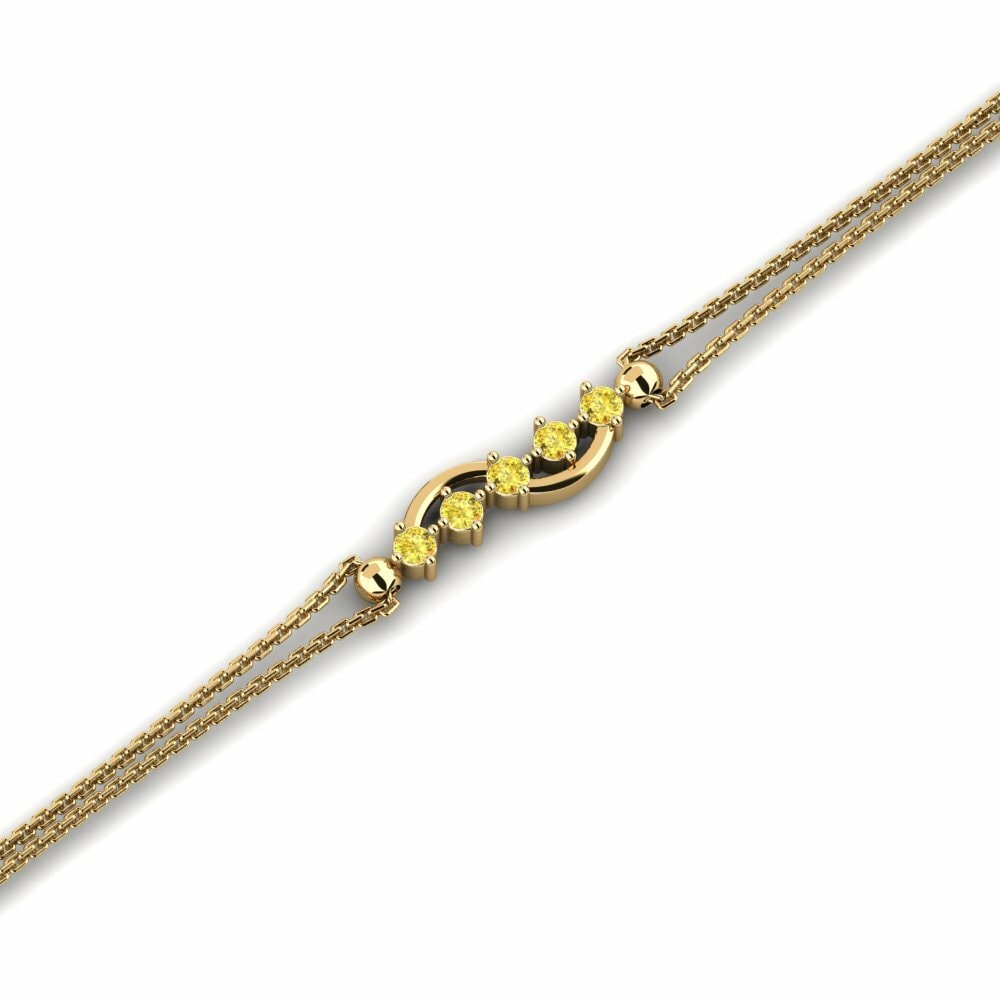 Saphir Jaune Bracelet pour femme Mezzanine