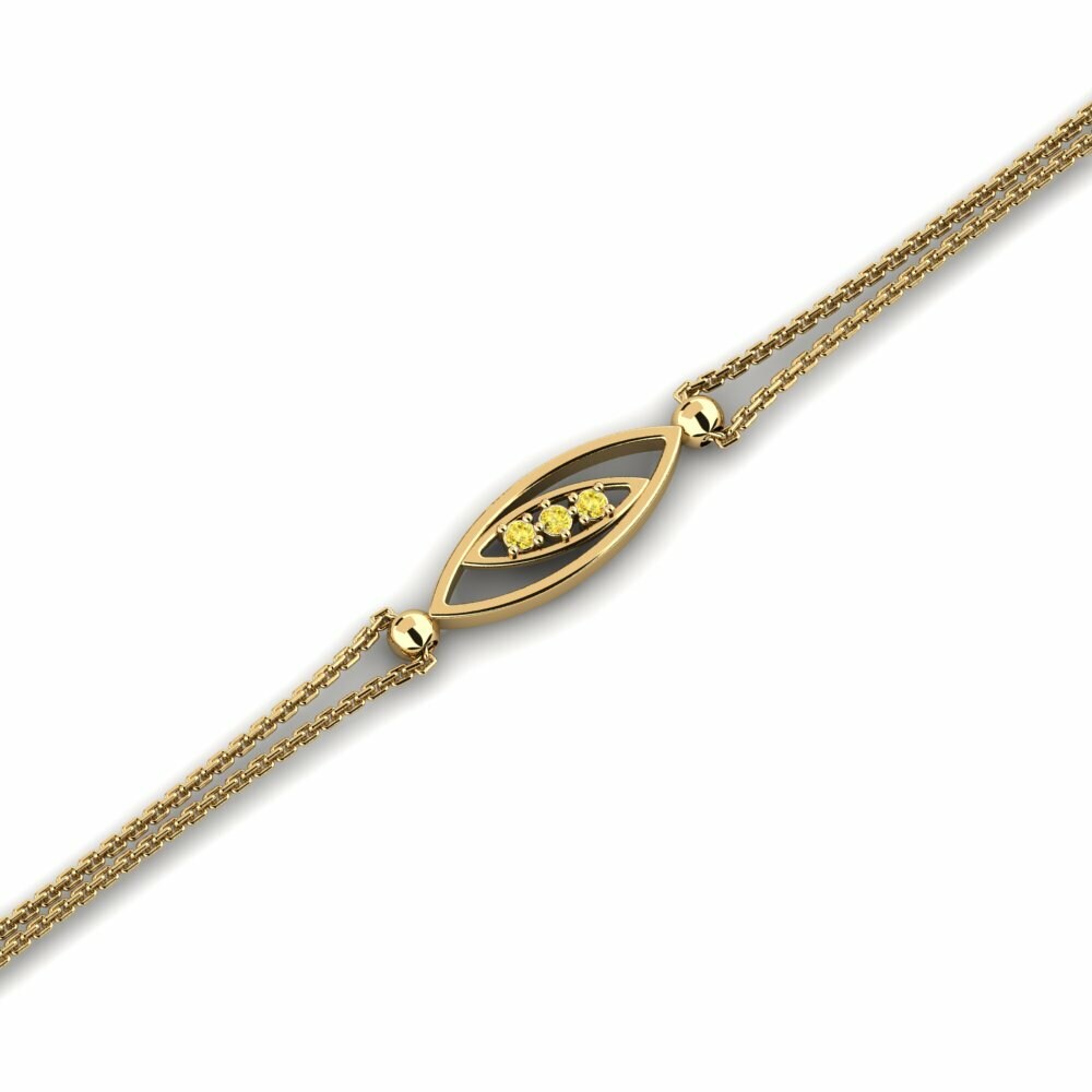 Saphir Jaune Bracelet pour femme Micaelas
