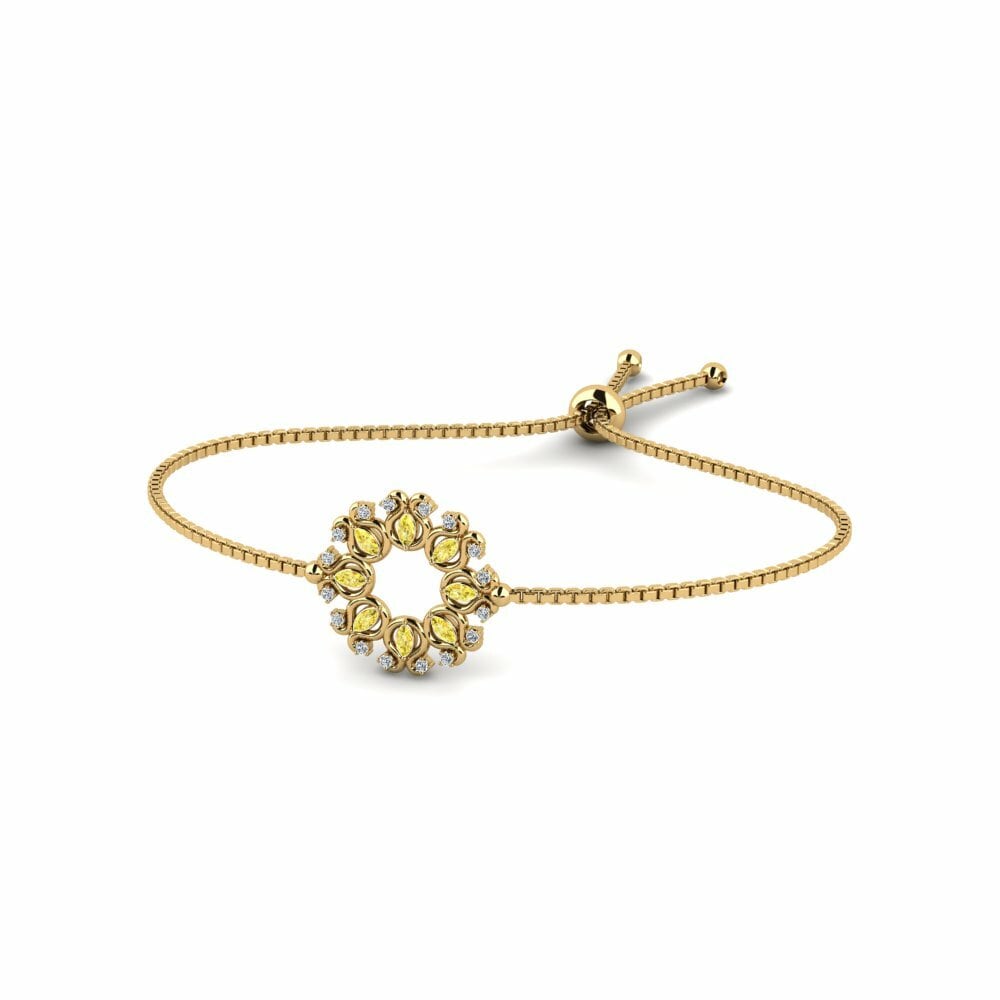 Saphir Jaune Bracelet pour femme Mietle