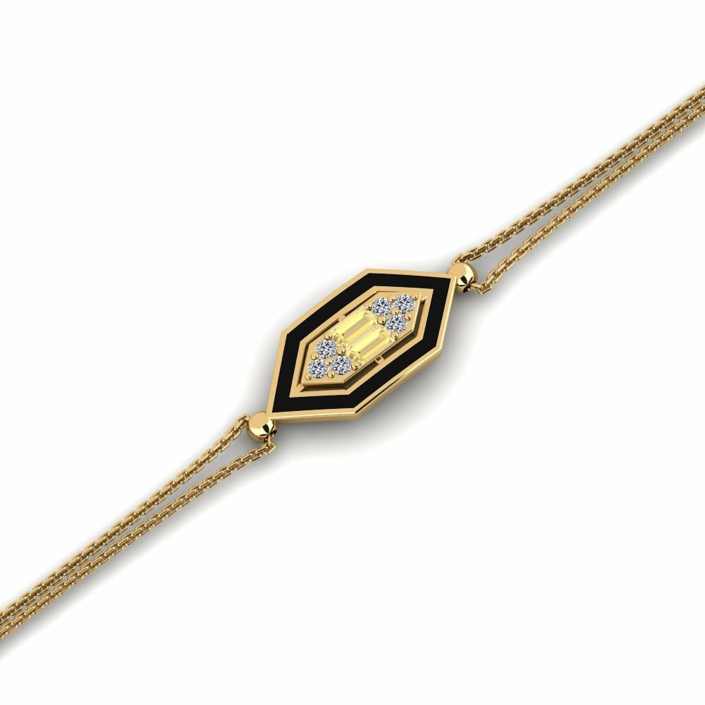 Saphir Jaune Bracelet pour femme Minho