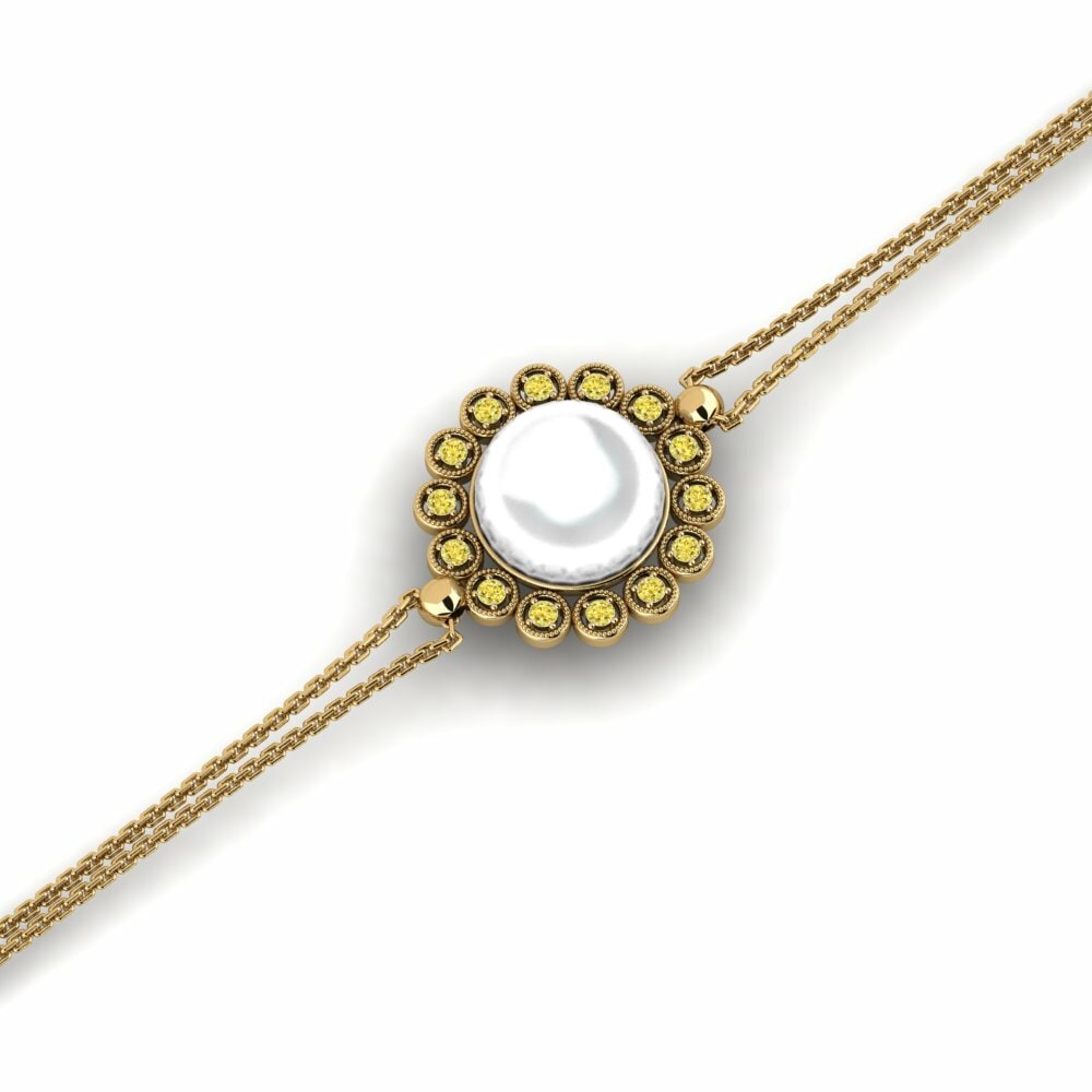 Saphir Jaune Bracelet pour femme Minnatta