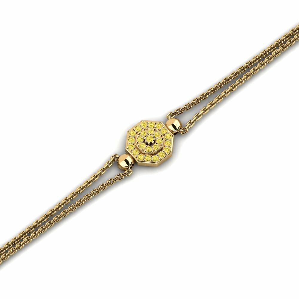 Saphir Jaune Bracelet pour femme Minniy