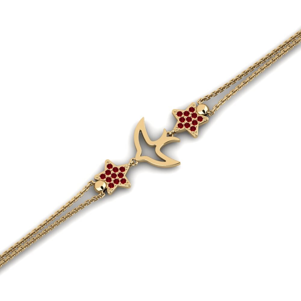 Zircone Rouge Bracelet pour femme Missive