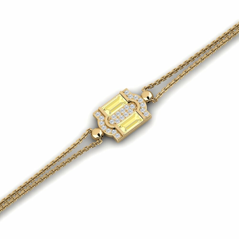 Saphir Jaune Bracelet pour femme Mittiew