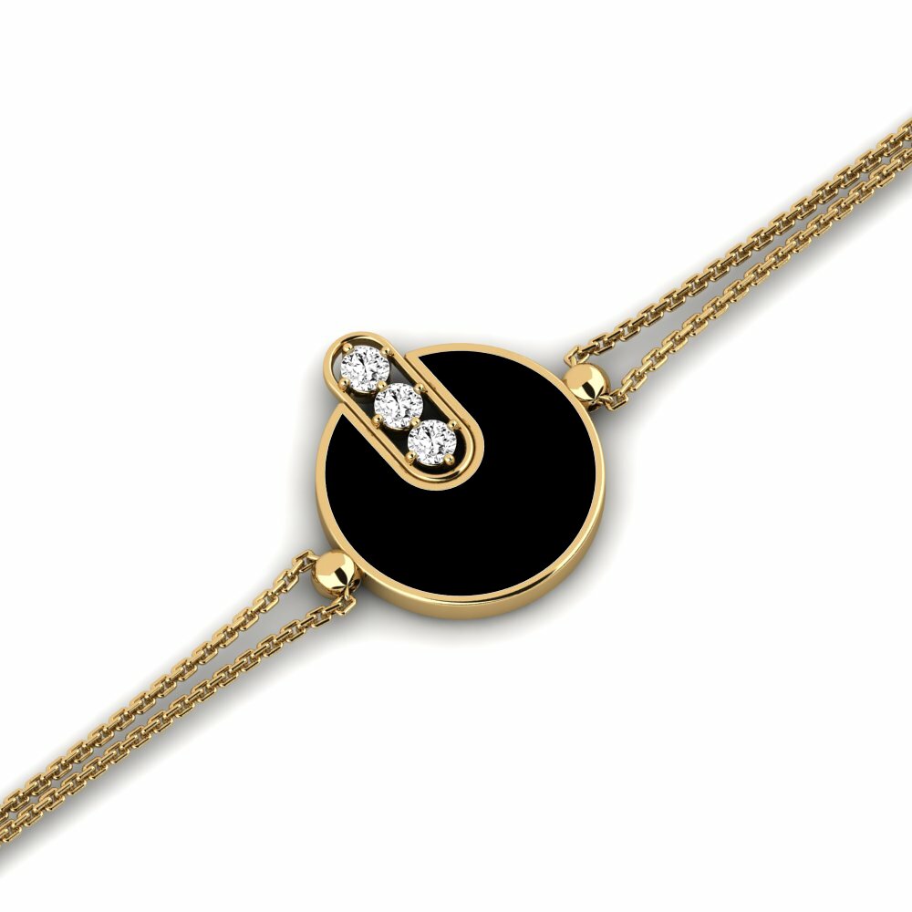 Moissanite Bracelet pour femme Mjolnir