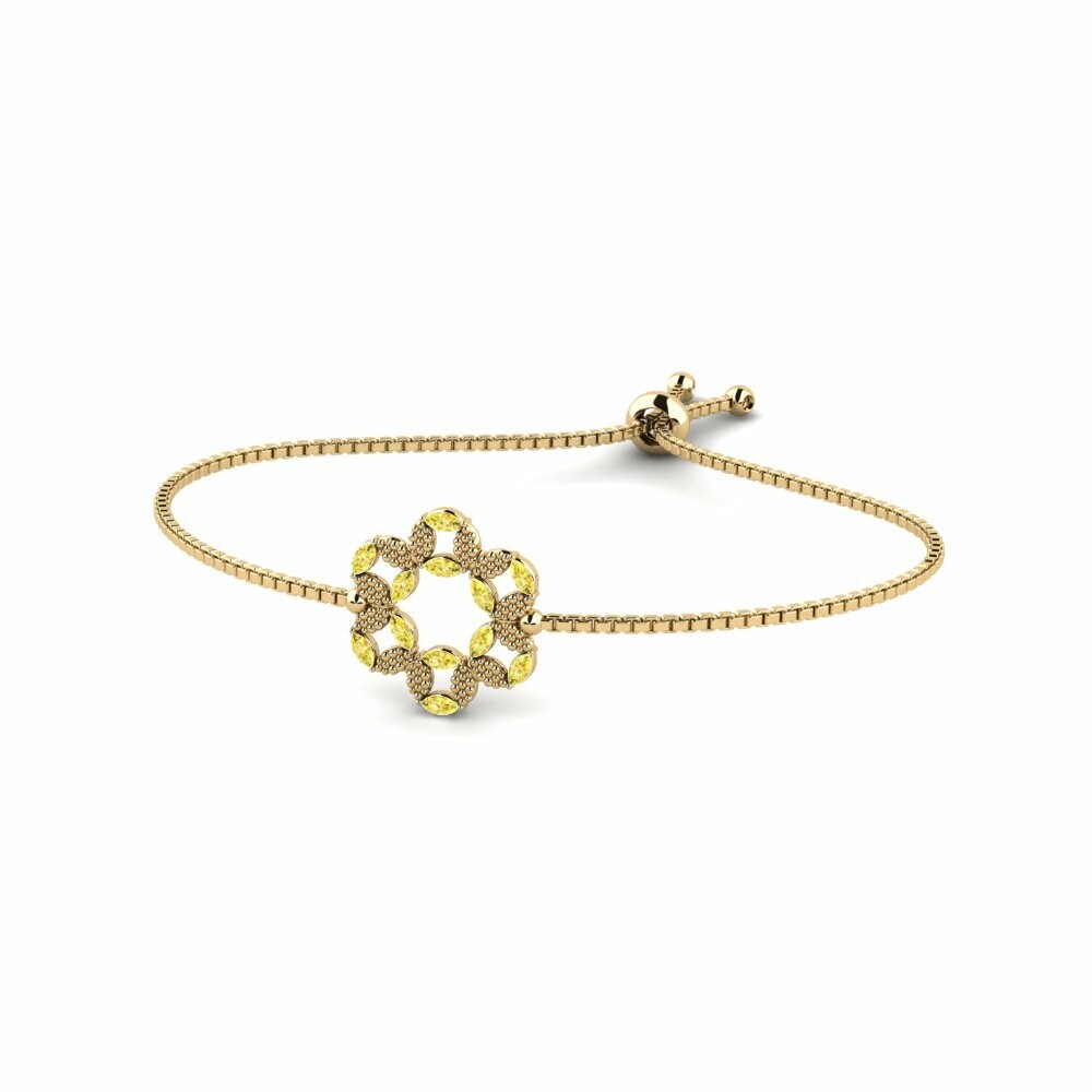Saphir Jaune Bracelet pour femme Mnage