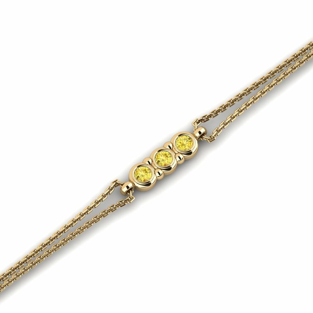 Saphir Jaune Bracelet pour femme Morelle