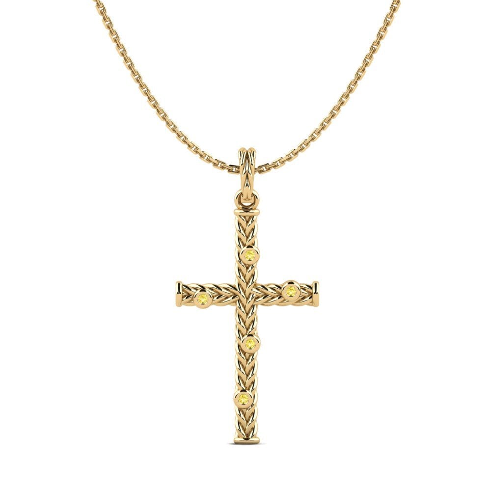 Yellow Sapphire Women's Pendant Jagsam