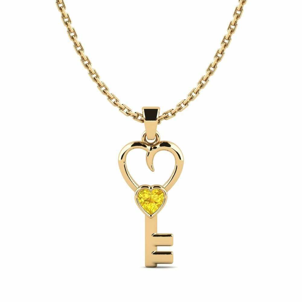 Yellow Sapphire Women's Pendant Nlemah