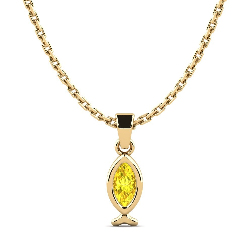 Yellow Sapphire Women's Pendant Noctam