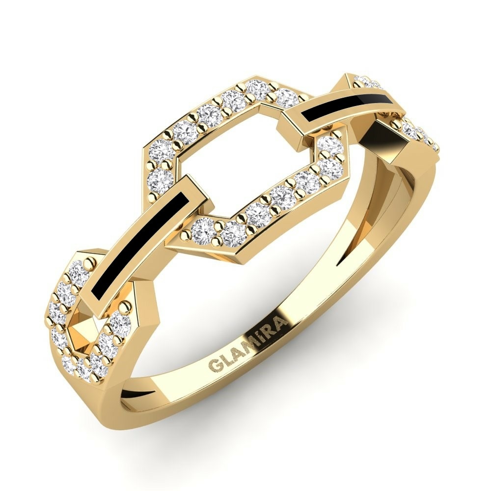 Fashion Links Collection Figree 585 Yellow Gold White Sapphire