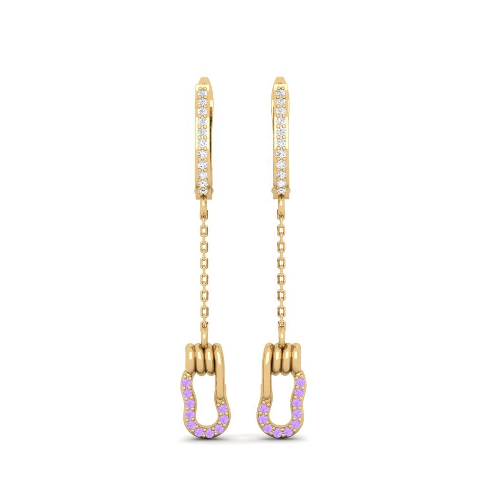 Amethyst Women's Earring Fugacious