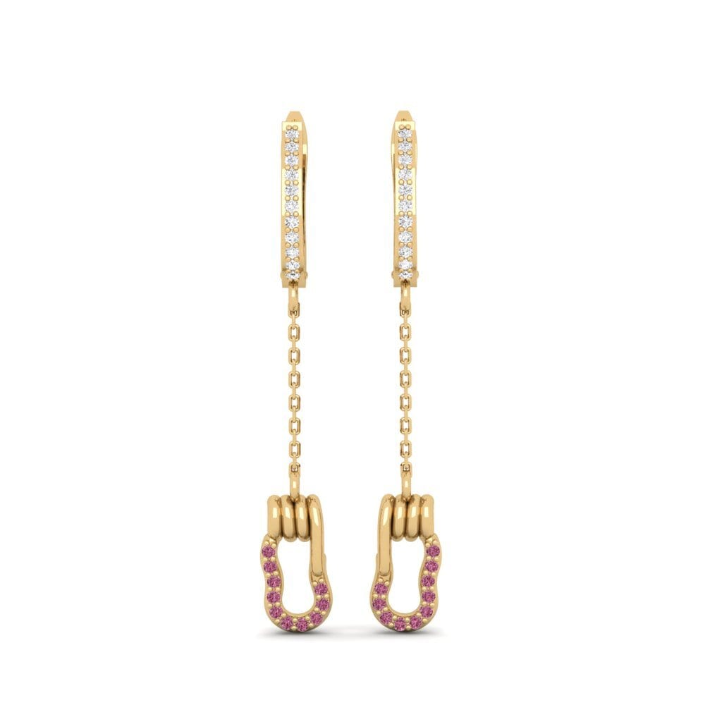 Rhodolite Garnet Women's Earring Fugacious