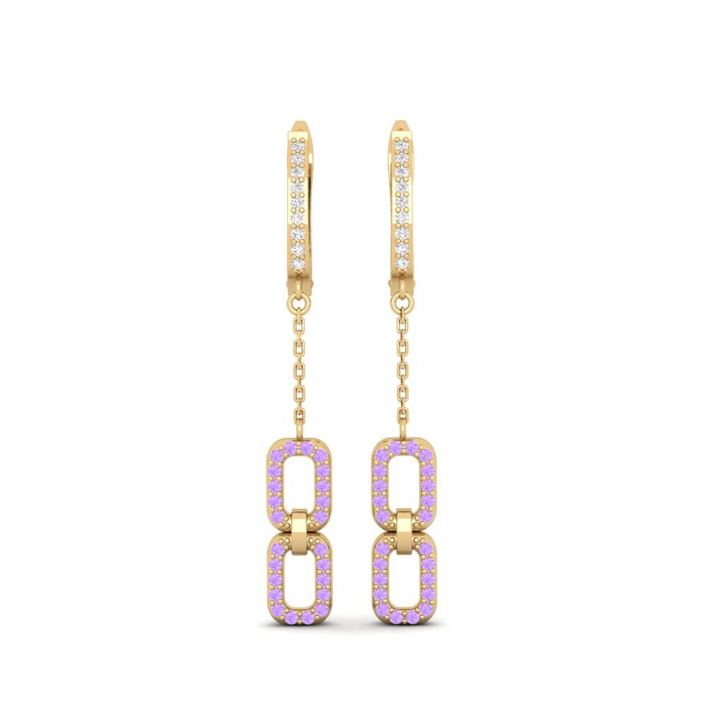 Amethyst Women's Earring Inariye