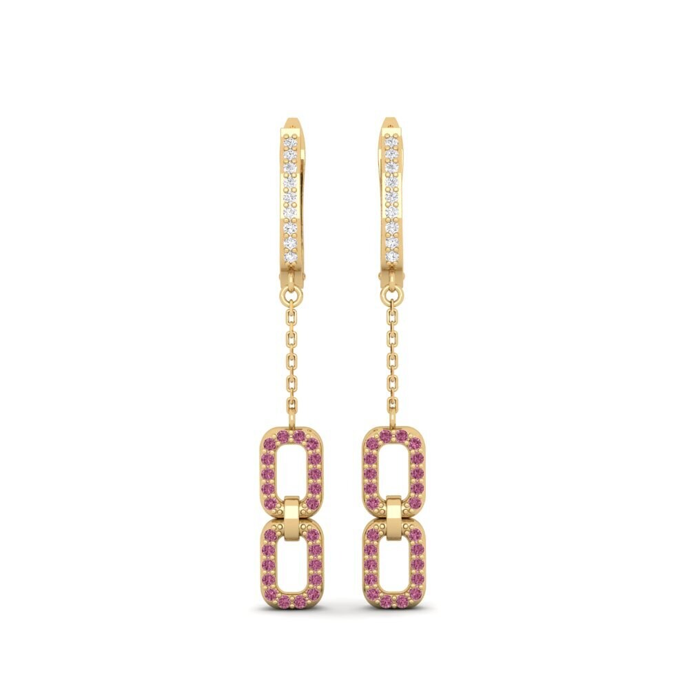 Rhodolite Garnet Women's Earring Inariye