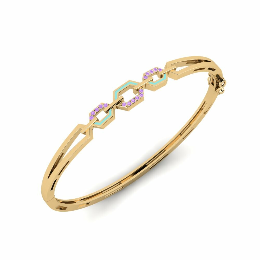 Améthyste Bracelet jonc femme Vanilla