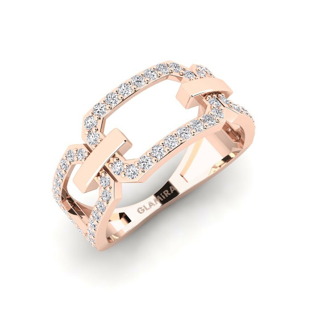 18K Rood Goud Ringen Ensemble