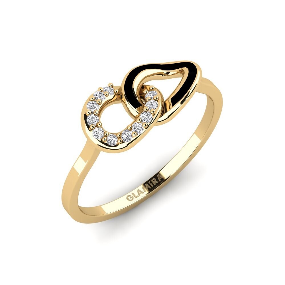 Diamond Stackable Ring Ladybugs