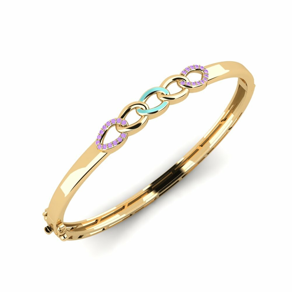 Améthyste Bracelet jonc femme Parella