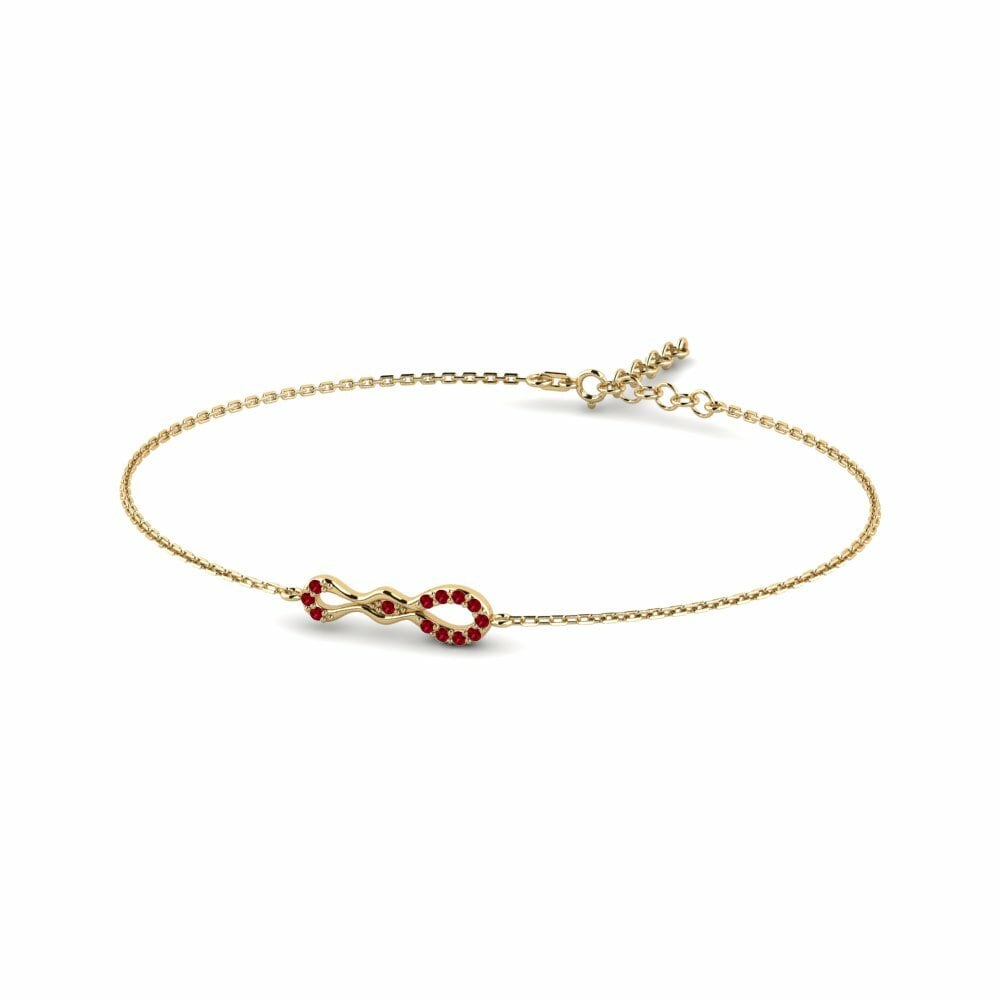 Zircone Rouge Bracelet pour femme Pramera