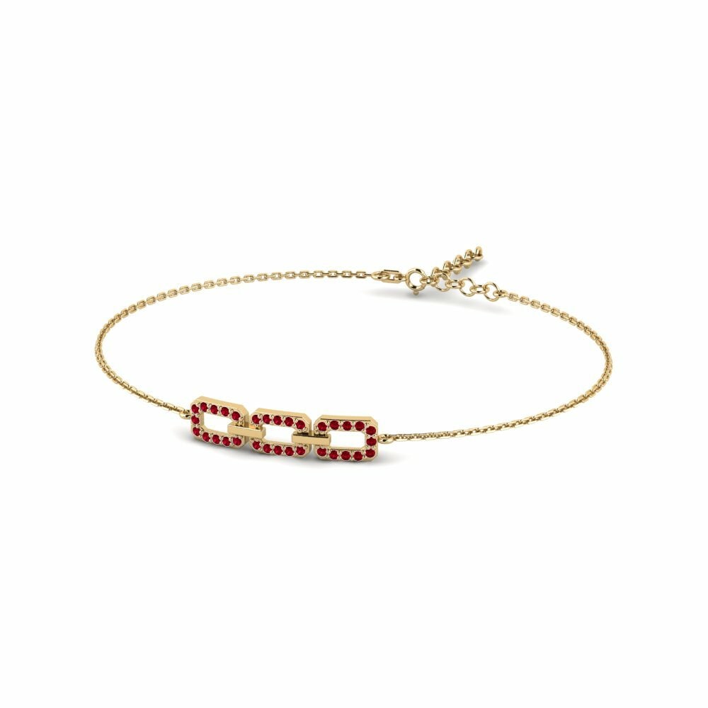 Zircone Rouge Bracelet pour femme Stel