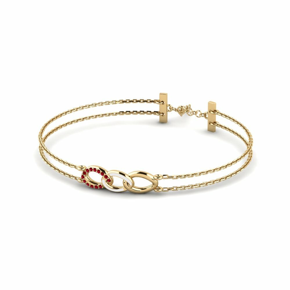 Zircone Rouge Bracelet pour femme Tlase