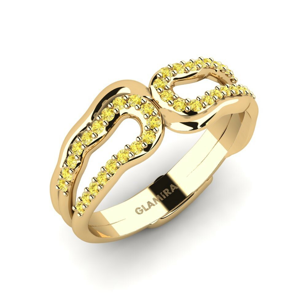 Yellow Sapphire Ring Analytically
