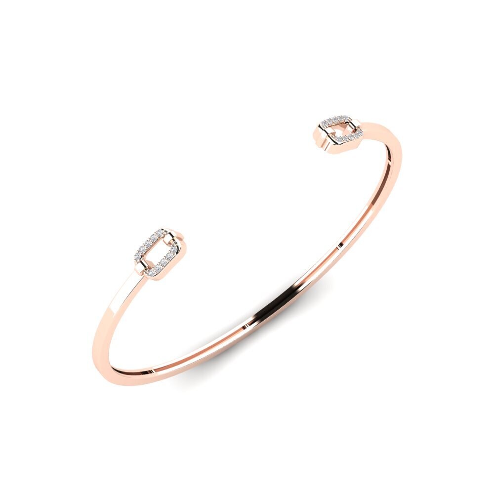 14k Rose Gold Women's Bracelet Ausarta