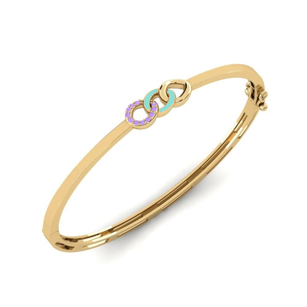 Améthyste Bracelet jonc femme Awiri