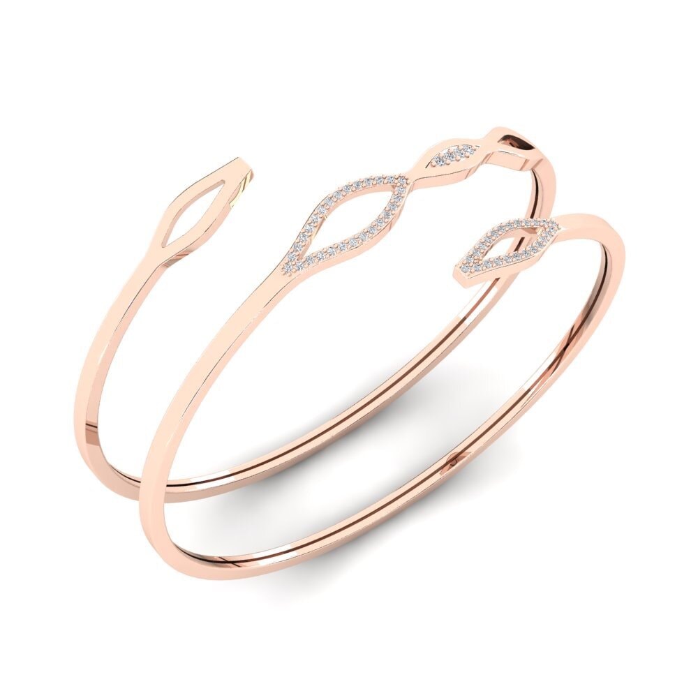 14k Rose Gold Women's Bangle Baraha