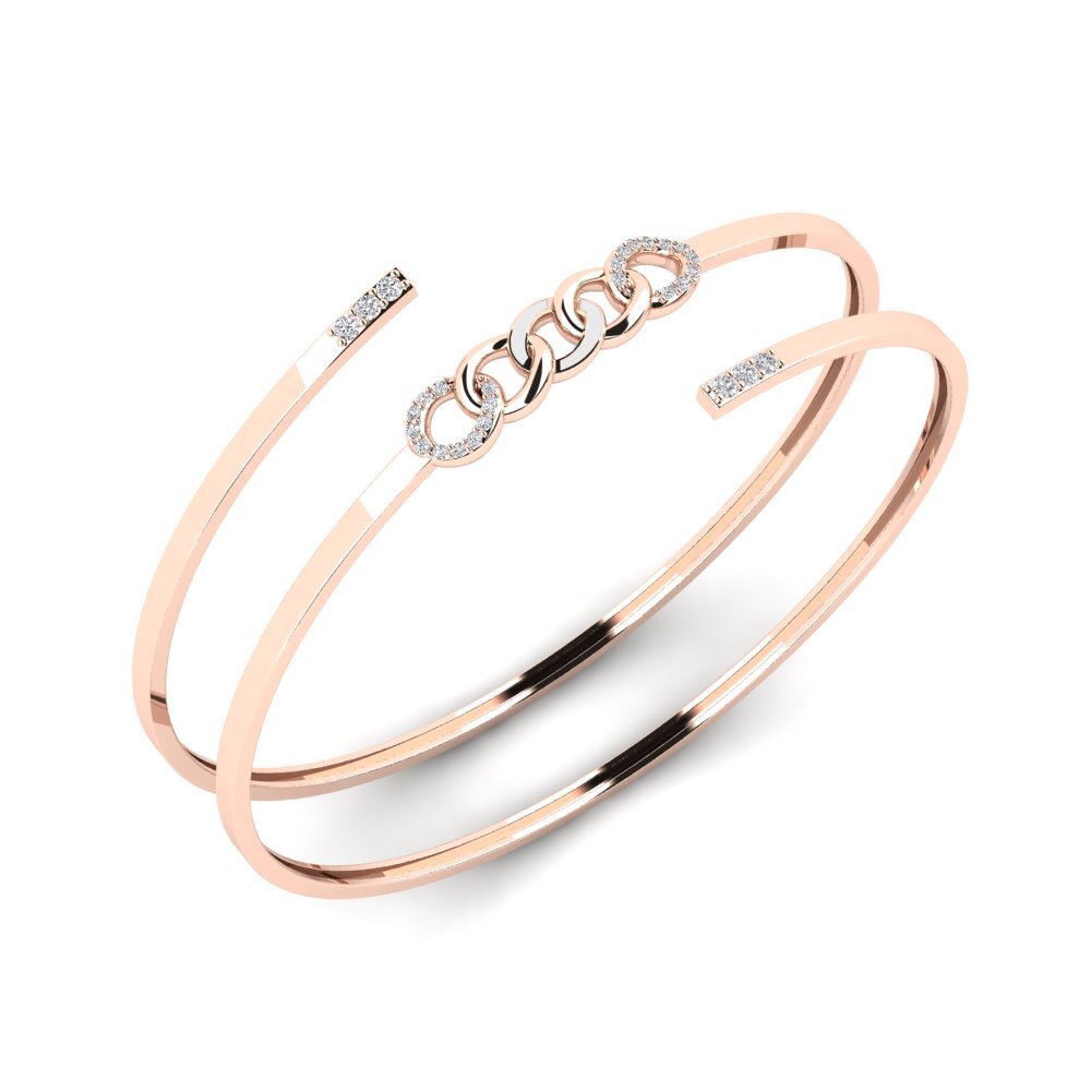 14k Rose Gold Women's Bangle Chowala