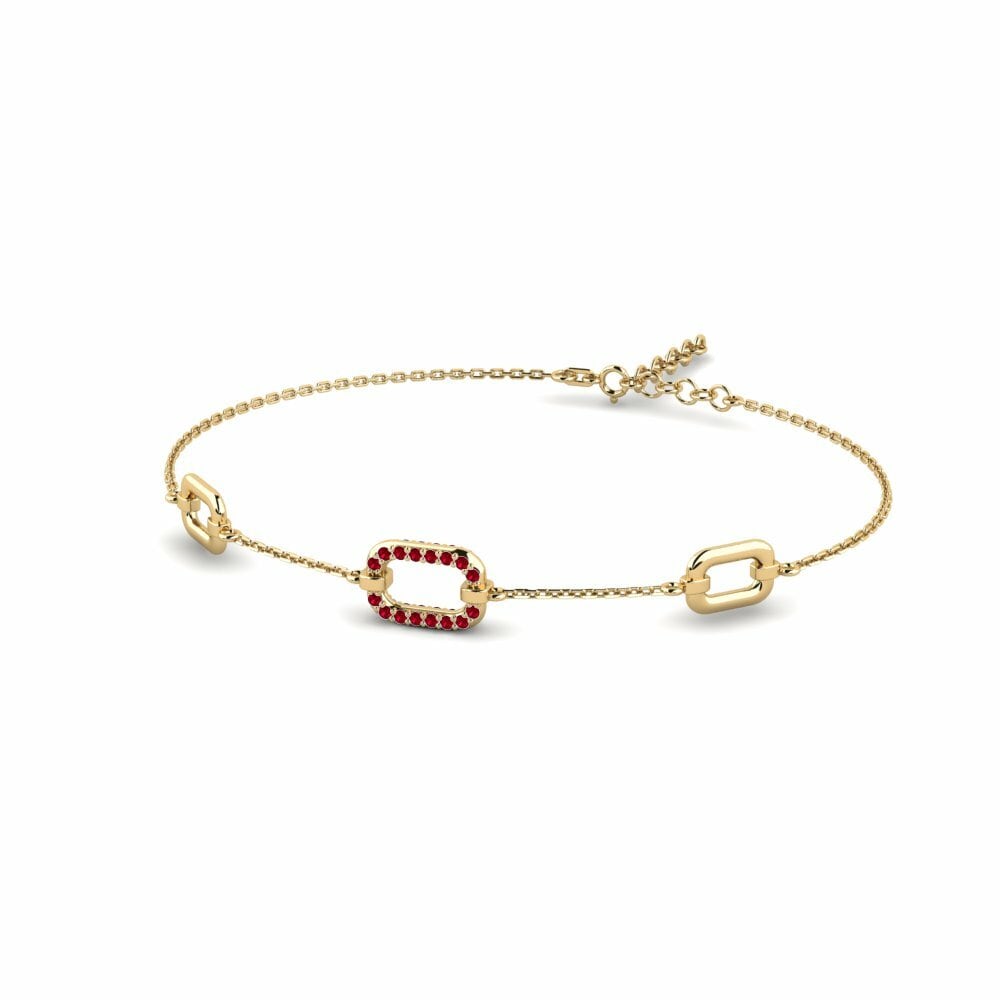Zircone Rouge Bracelet pour femme Cirfiid