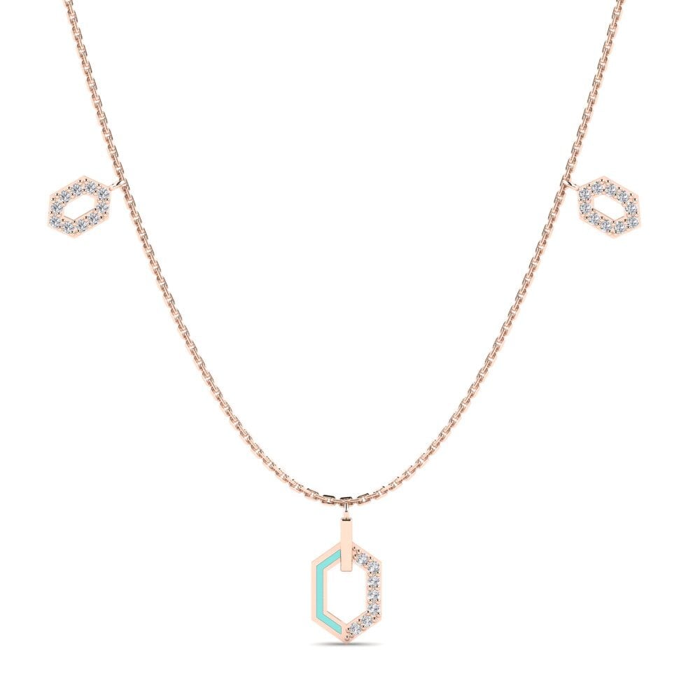 14ct Rose Gold Women's Necklace Coentro