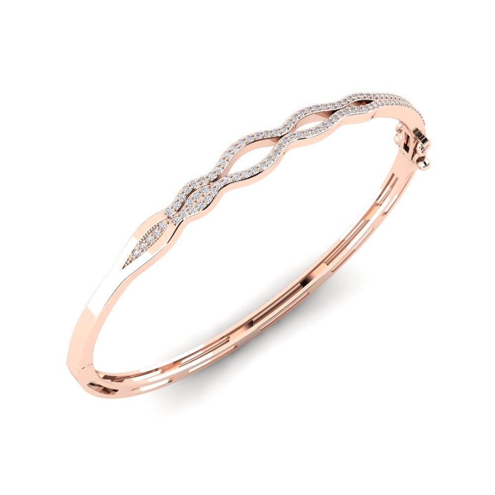 14k Rose Gold Women's Bangle Dimmesy