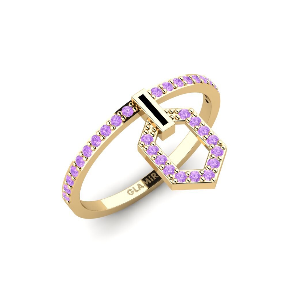 Amethyst Stackable Ring Fraxinun