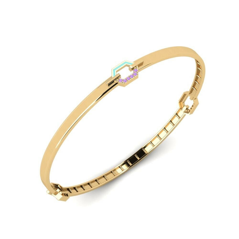Améthyste Bracelet jonc femme Fumariae