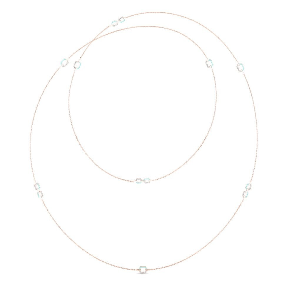 14ct Rose Gold Women's Necklace Godelia