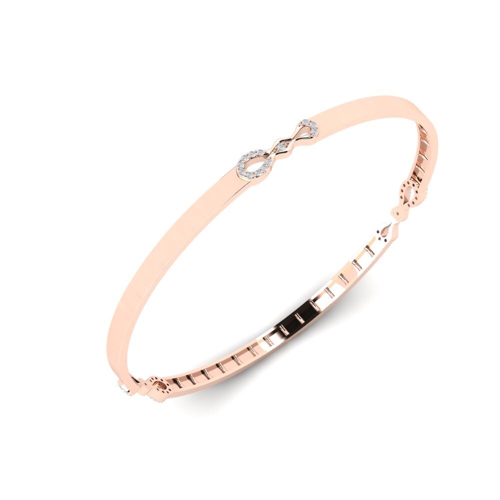 14k Rose Gold Women's Bangle Goldina