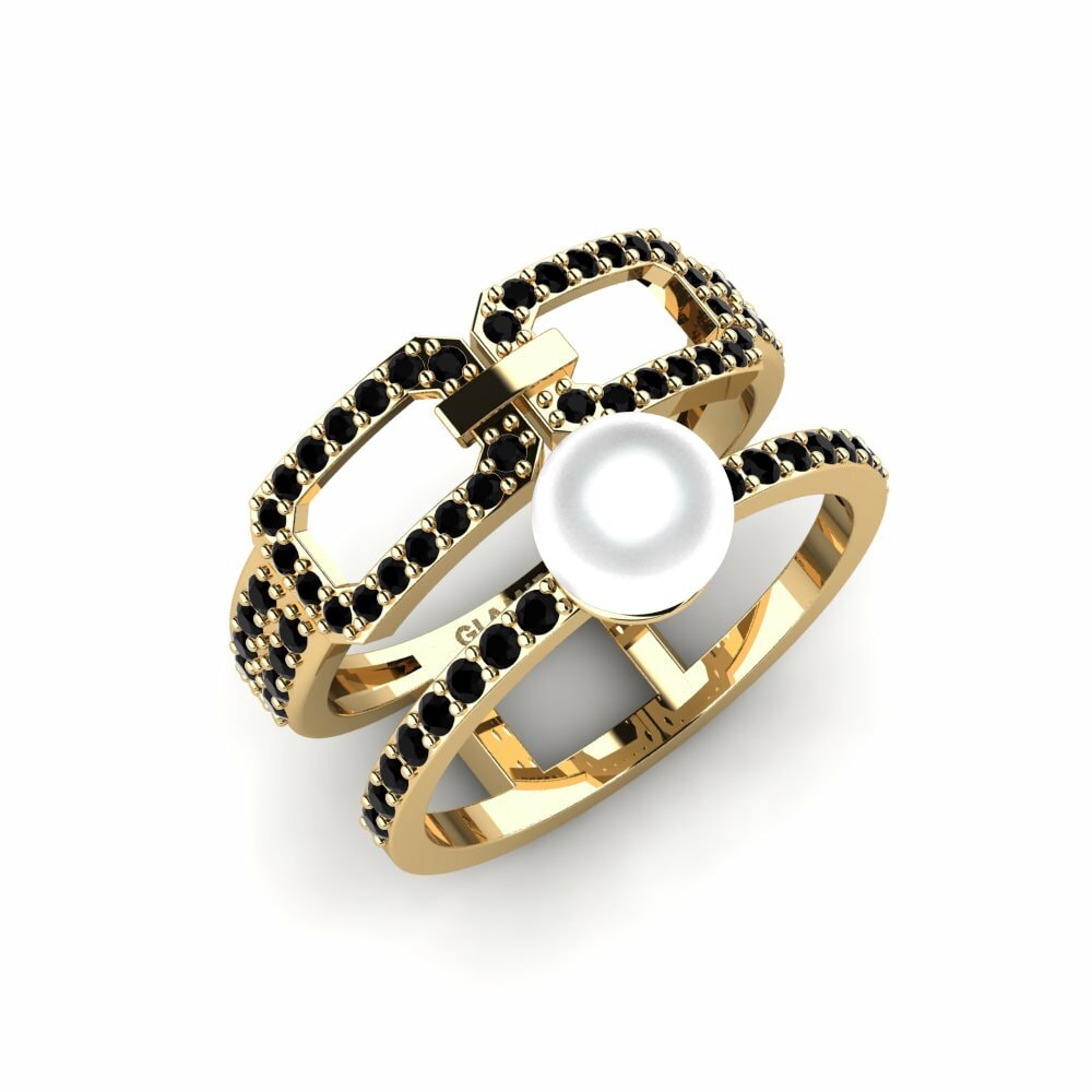 Zwarte Saffier Ringen Miorbhuil