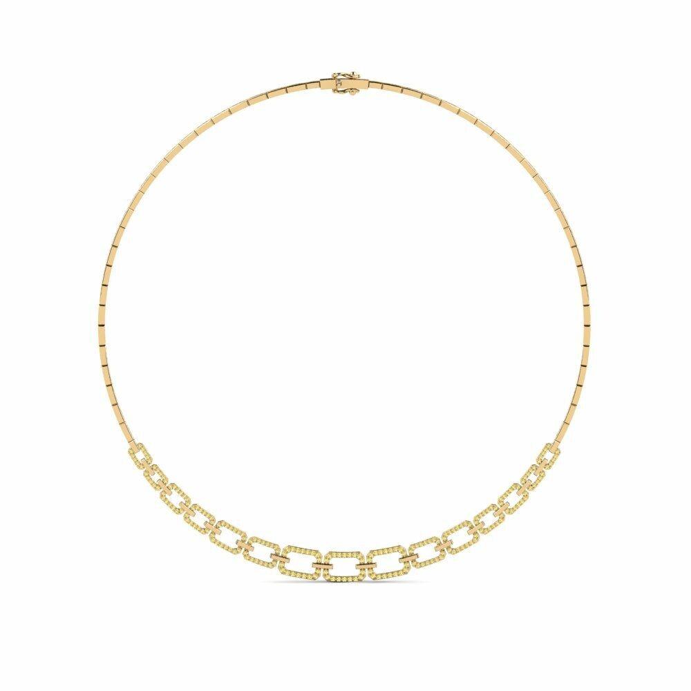 Yellow Sapphire Collier Miraklu