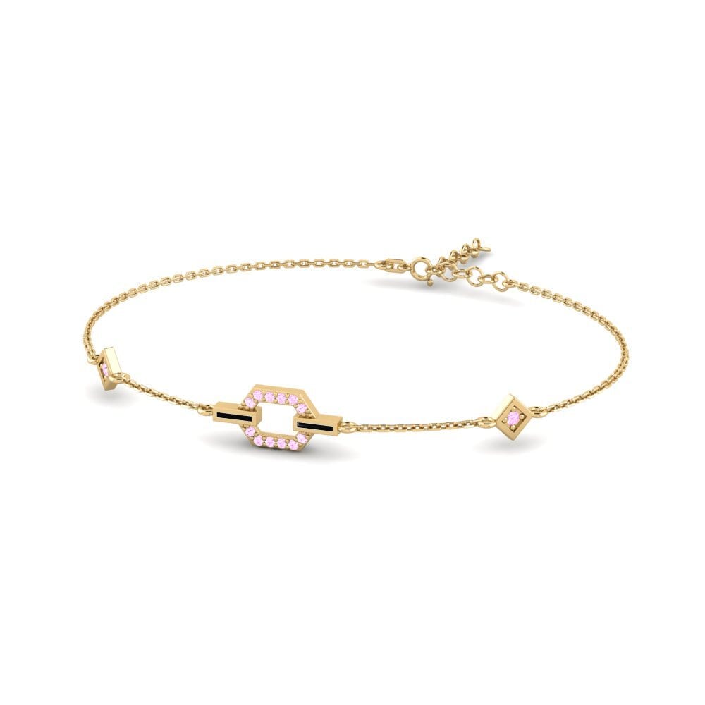 Pink Sapphire Women's Bracelet Albahaca