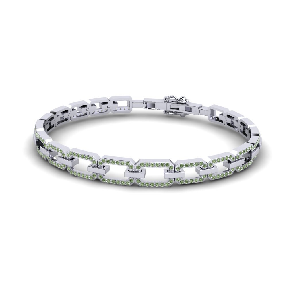 Paladio Diamante Verde Pulsera de Mujer Himala