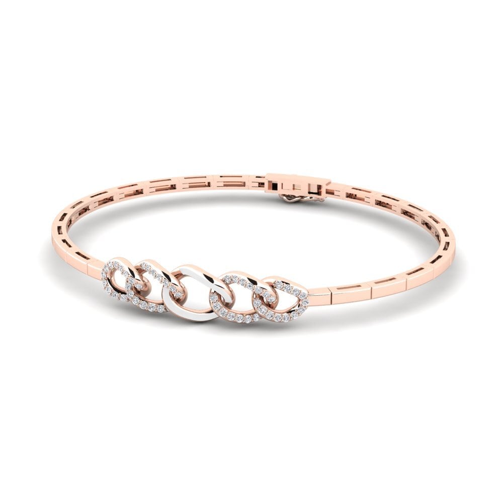 14k Rose Gold Women's Bangle Intenco