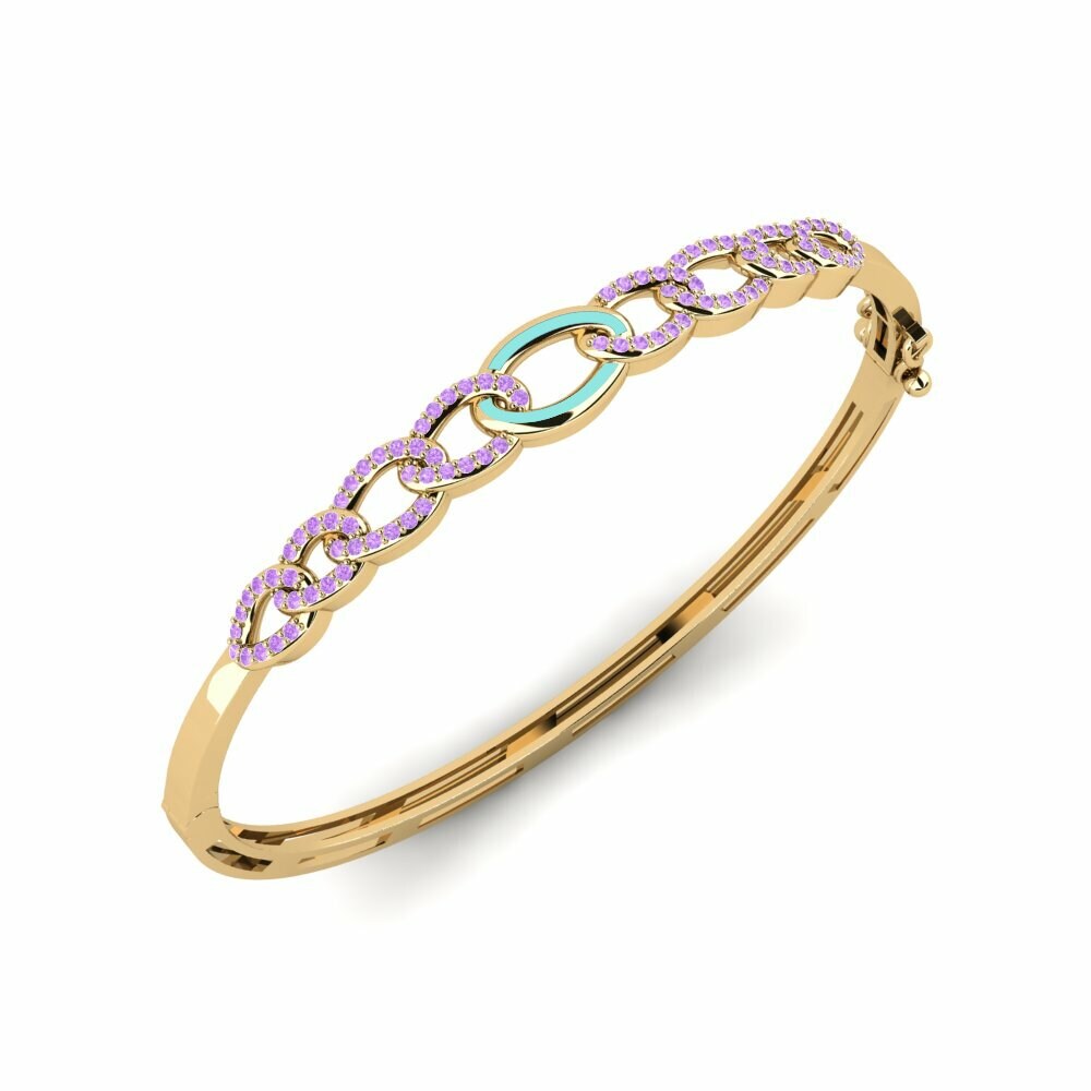 Améthyste Bracelet jonc femme Layunin