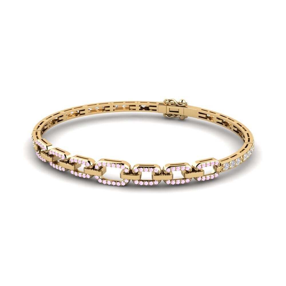 Pink Sapphire Women's Bracelet Pahiyom