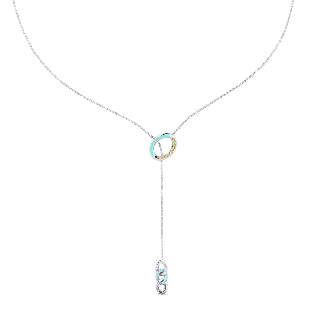 Yellow Diamond Women's Necklace Pammati