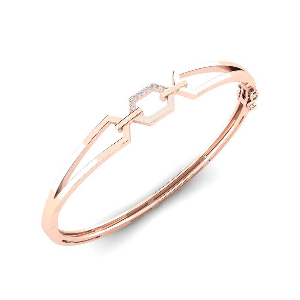 14k Rose Gold Women's Bangle Rosmarin
