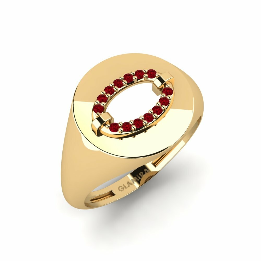 Rode Zirkoon Ringen Ulybka