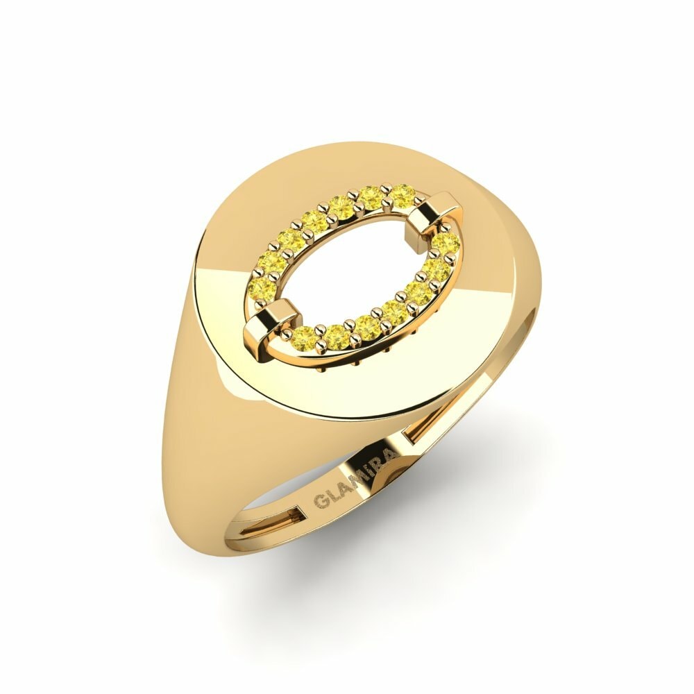 Yellow Sapphire Ring Ulybka