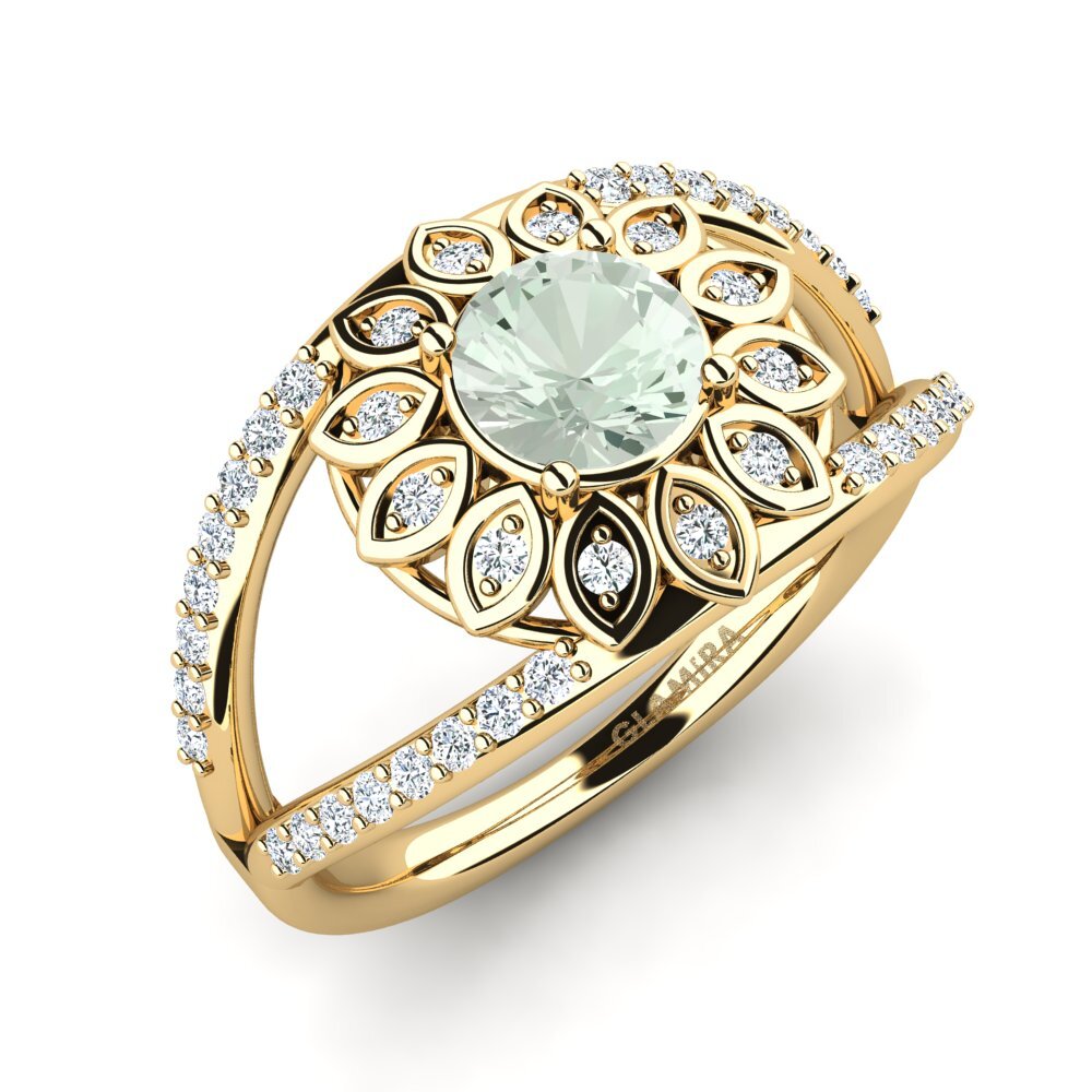 Green Amethyst Ring Bealde